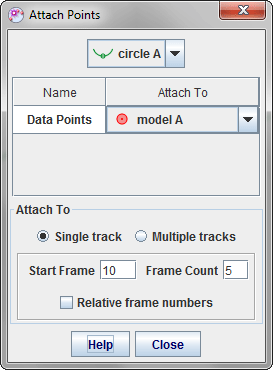 circle fitter attachments dialog