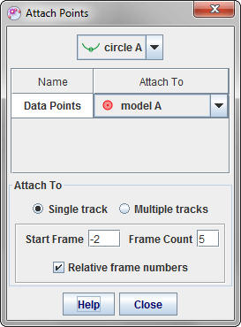 circle fitter attachments dialog