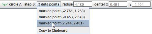 selecting circle fitter points