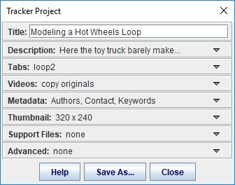 Export ZIP dialog