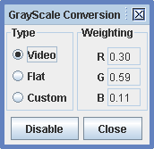 Grayscale filter