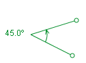 Protractor arc angle set