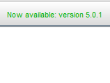 Upgrade notification